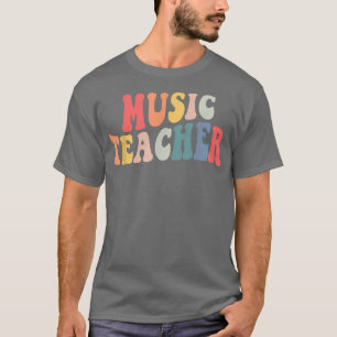 Camiseta Professora Da Equipe De Música Da Groovy De Volta