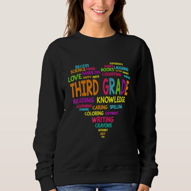 Camiseta Professora Da Equipe Do Coração De Terceiro Grau D (Frente)
