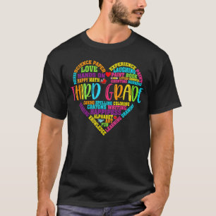 Camiseta Professora Da Equipe Do Coração De Terceiro Grau D