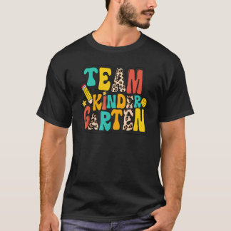 Camiseta Professora da Equipe Leopard na Pré-escola, Crianç