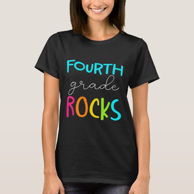 Camiseta Professora da Equipe Rocks do 4º ano (Frente)