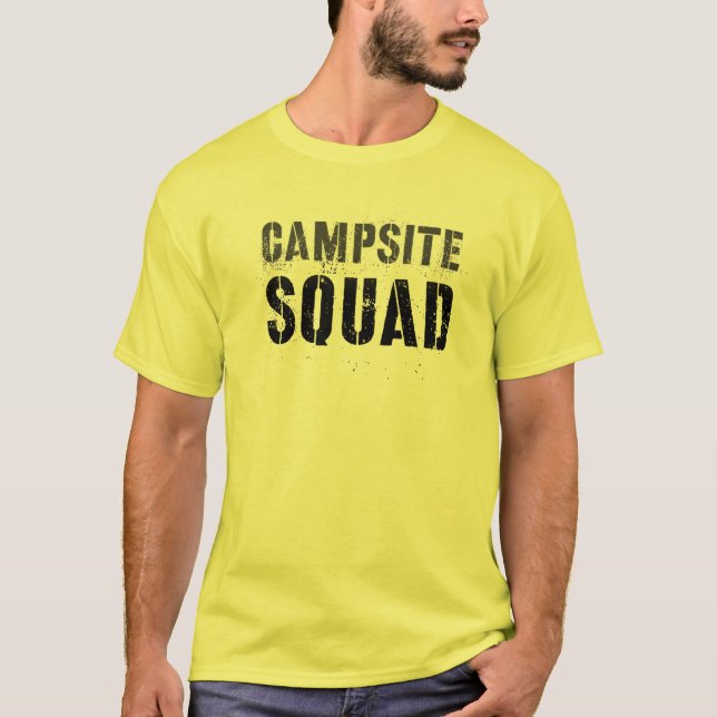 Camiseta Professora da Escola de Verão SQUAD CAMPSITE Te (Frente)