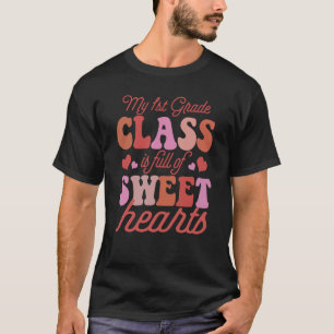 Camiseta Professora Da Escola De Vintage 1rua Graduando Cor