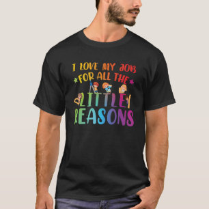 Camiseta Professora da escola primária do jardim de infânci