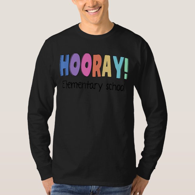 Camiseta Professora Da Escola Secundária Hooray No Último D (Frente)