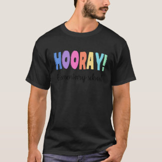 Camiseta Professora Da Escola Secundária Hooray No Último D