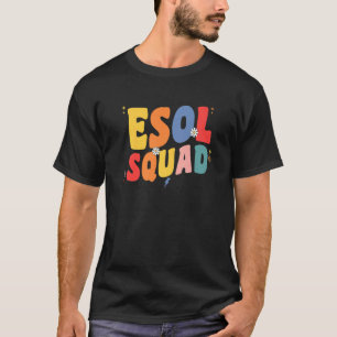 Camiseta Professora Da Esquadra De Groovy Esol Retro Esol E