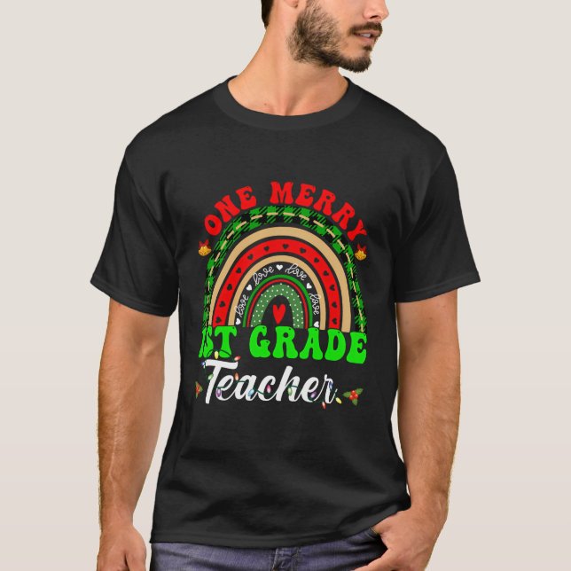 Camiseta Professora da Grau Uma Feliz 1Rua Engraçado de Nat (Frente)