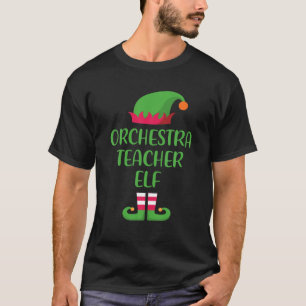 Camiseta Professora Da Orquestra Elf Família De Natal Corr
