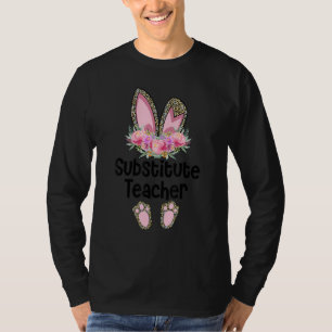 Camiseta Professora Da Páscoa De Coelhinhos De Orelha, Prof