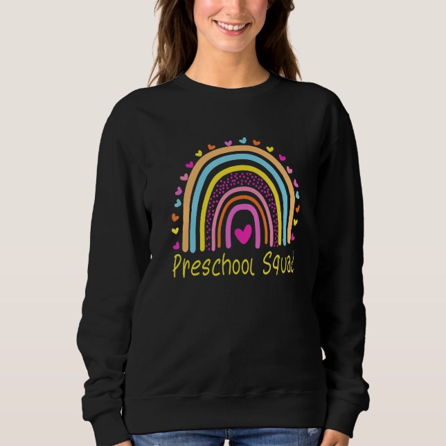 Camiseta Professora da Praça da Pré-escola Arco-Íris (Frente)