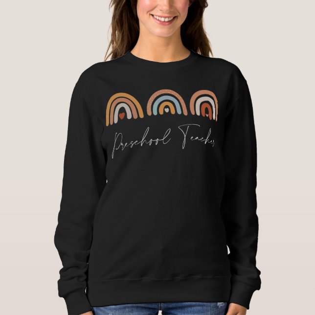 Camiseta Professora Da Pré-Escola De Volta À Apreciação Da  (Frente)