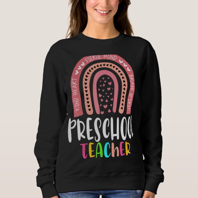 Camiseta Professora Da Pré-Escola De Volta À Apreciação Da  (Frente)