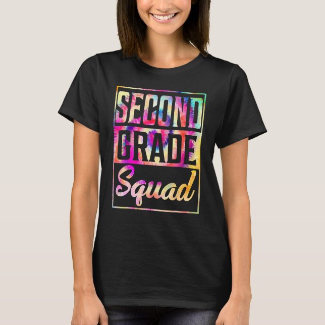 Camiseta Professora Da segundo Tie Grau Quadrado Primeiro D (Frente)