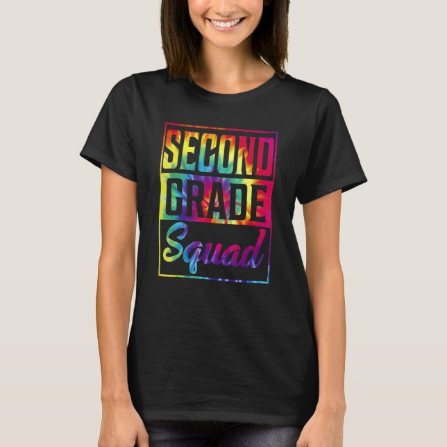 Camiseta Professora Da segundo Tie Grau Quadrado Primeiro D (Frente)