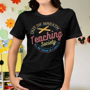 Camiseta Professora Da Sociedade De Ensino Fora De Ar