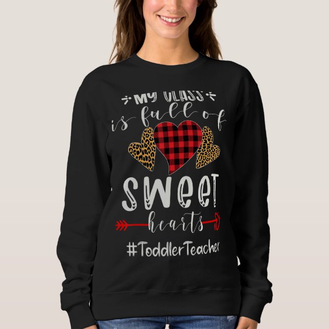 Camiseta Professora Da Toddler Minha Classe É Cheio De Doce (Frente)