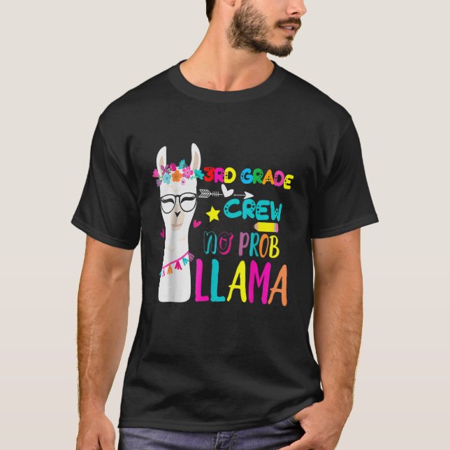 Camiseta Professora Da Tripulação Do 3º Grau Estudante De V (Frente)