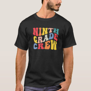 Camiseta Professora Da Tripulação Do 9º Grau De Volta À Esc