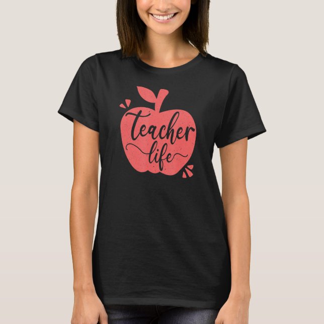 Camiseta Professora da Vida de Apple Cute (Frente)