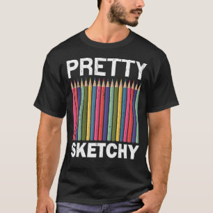 Camiseta Professora de Arte bonito Desenhada