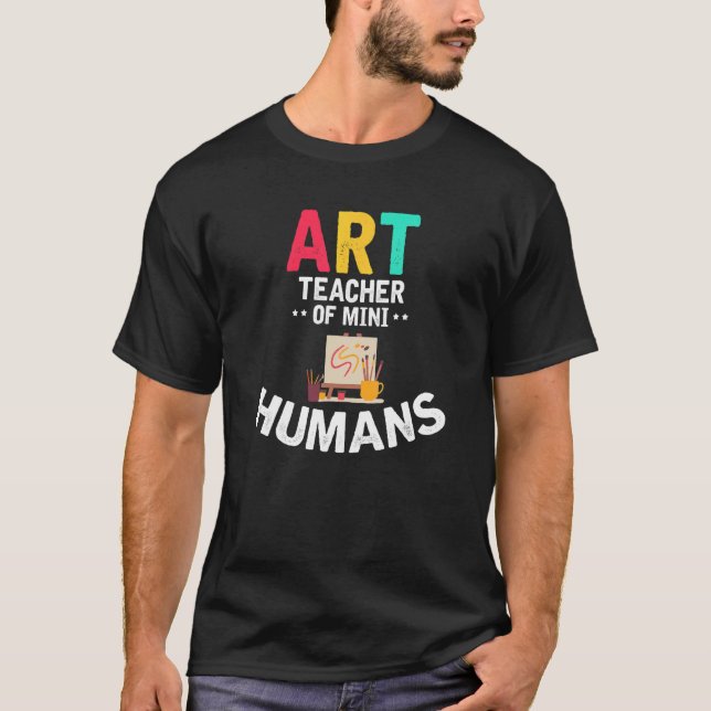 Camiseta Professora De Arte De Mini Humanos (Frente)