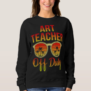 Camiseta Professora de Arte em Descarga Retro Verão Sunglas