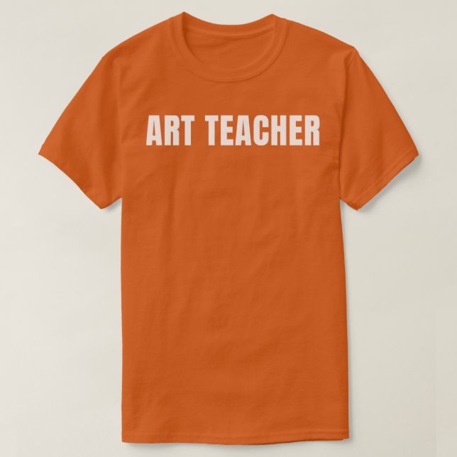 Camiseta Professora De Arte Engraçado Profissão De Título D (Frente do Design)