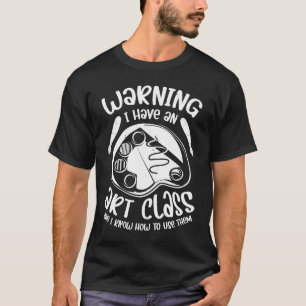 Camiseta Professora de Arte - Roupa de Ensino para Homens M