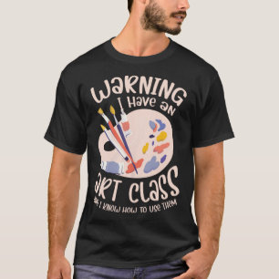 Camiseta Professora de Arte - Roupa de Ensino para Mulheres