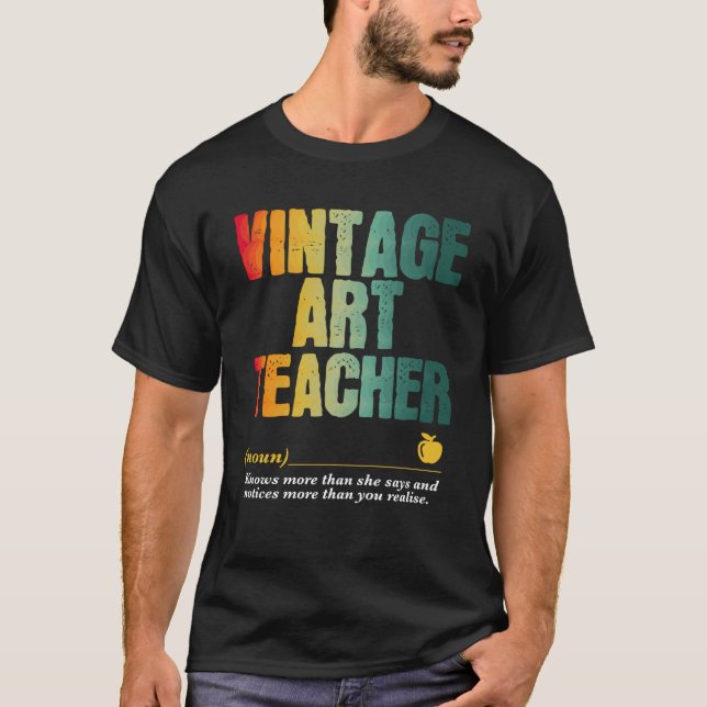 Camiseta Professora de Arte Semana de Apreciação de Volta à (Frente)