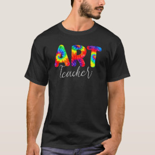 Camiseta Professora De Arte Tie Dye De Volta À Apreciação E