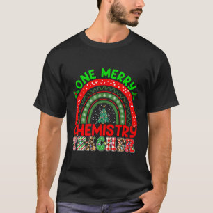 Camiseta Professora de Árvore de Natal de Uma Feliz de Quím