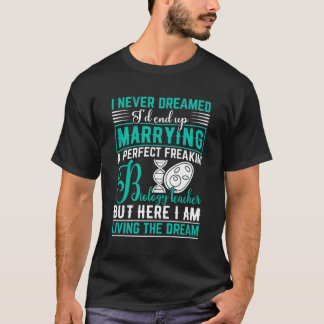 Camiseta Professora De Biologia Marido Oferece Presentes Da