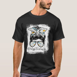 Camiseta Professora de Biologia Vida Engraçada Vidros de C