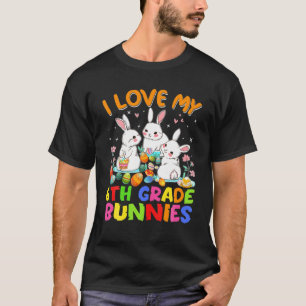 Camiseta Professora De Caça A Coelhinhos Da Páscoa Eu Amo