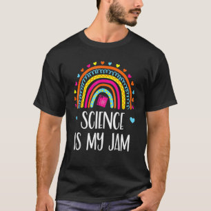 Camiseta Professora De Ciência Rainbow Science É Meu Profes