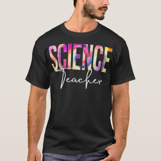 Camiseta Professora De Ciência Tie Dye De Volta À Escola Ap
