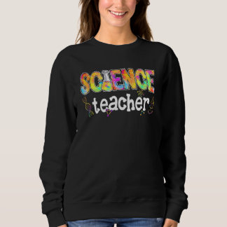 Camiseta Professora De Ciência Tie Dye Ensinando Ciência De