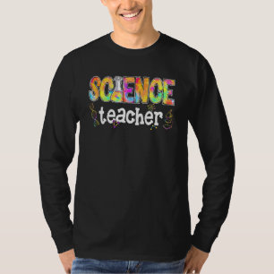 Camiseta Professora De Ciência Tie Dye Ensinando Ciência De