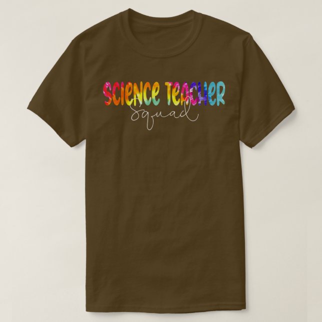 Camiseta Professora De Ciência, Tie Tie De Volta Às Mulhere (Frente do Design)