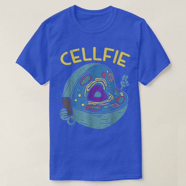 Camiseta Professora de Ciências Engraçadas Cell Fie (Frente do Design)