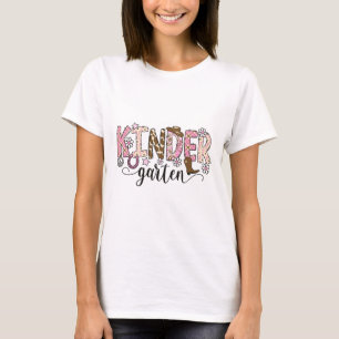 Camiseta Professora de Cowgirl Ocidental do Jardim de Infân