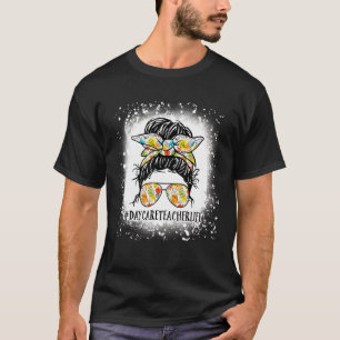Camiseta Professora de creche sangrada Vida Mensageira Bun