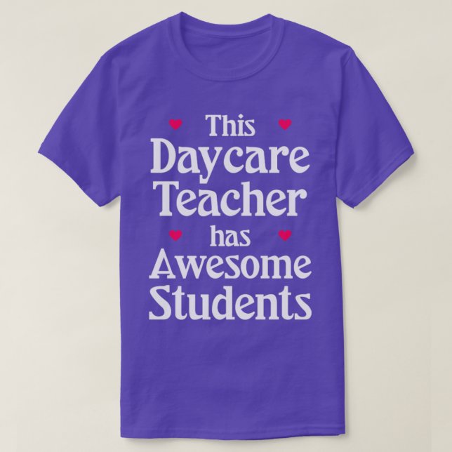 Camiseta Professora de creche tem alunos incríveis (Frente do Design)