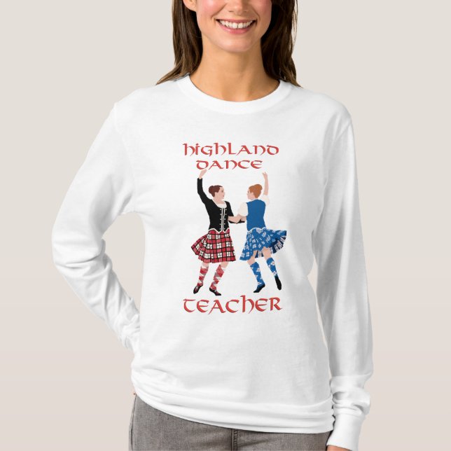 Camiseta Professora de dança do Highland da Escócia (Frente)