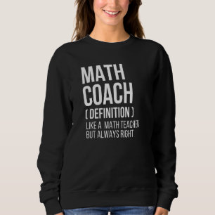 Camiseta Professora de Definição de Treinador em Matemática
