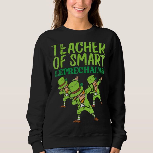 Camiseta Professora De Dia de São Patrício De Pás De Descar (Frente)