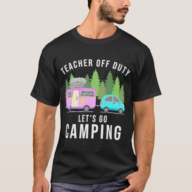 Camiseta Professora De Direito Vamos Acampar No Final Do An (Frente)