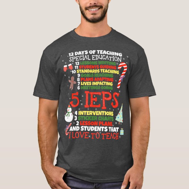 Camiseta Professora de Educação Especial Engraçado de Teatr (Frente)